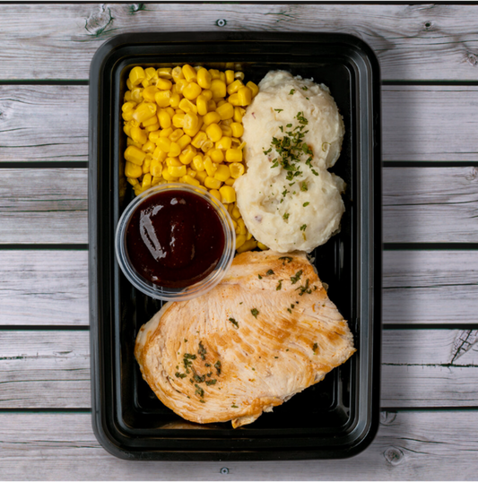 BBQ Chicken w/ Mashed Potatoes