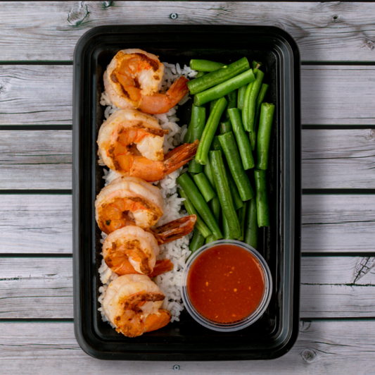 Grilled Shrimp w/ White Rice